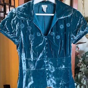 Anthropologie Odille Velvet jacket